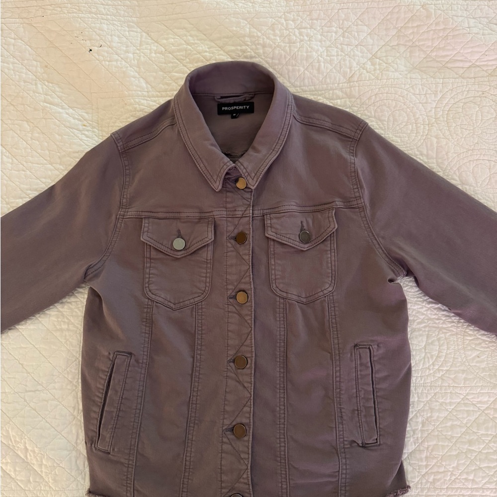 Prosperity Brown Denim Jacket